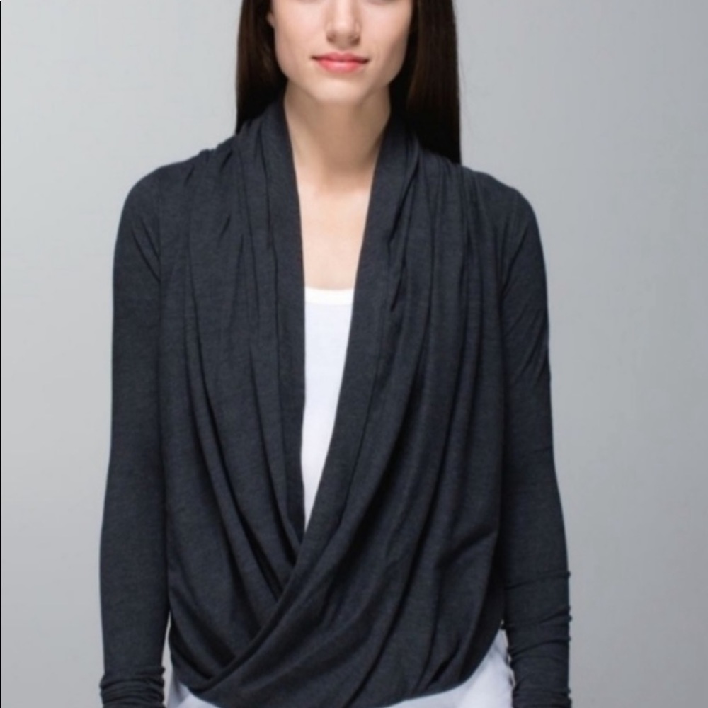 Lululemon gray iconic wrap sweater size 2